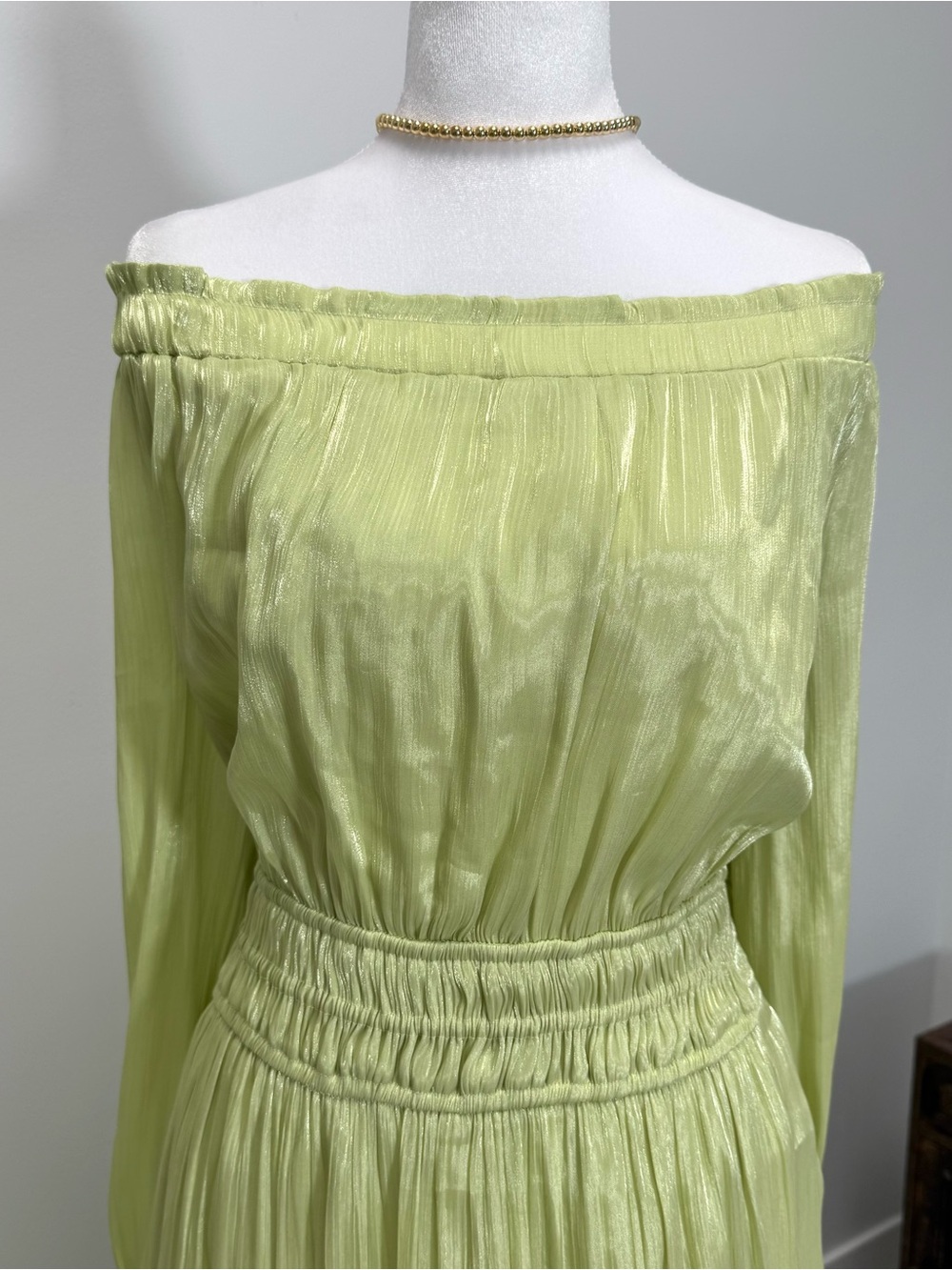 Anthropologie Romantic Somerset Off Shoulder Maxi Dress NWT Small Wedding - Picture 7 of 8
